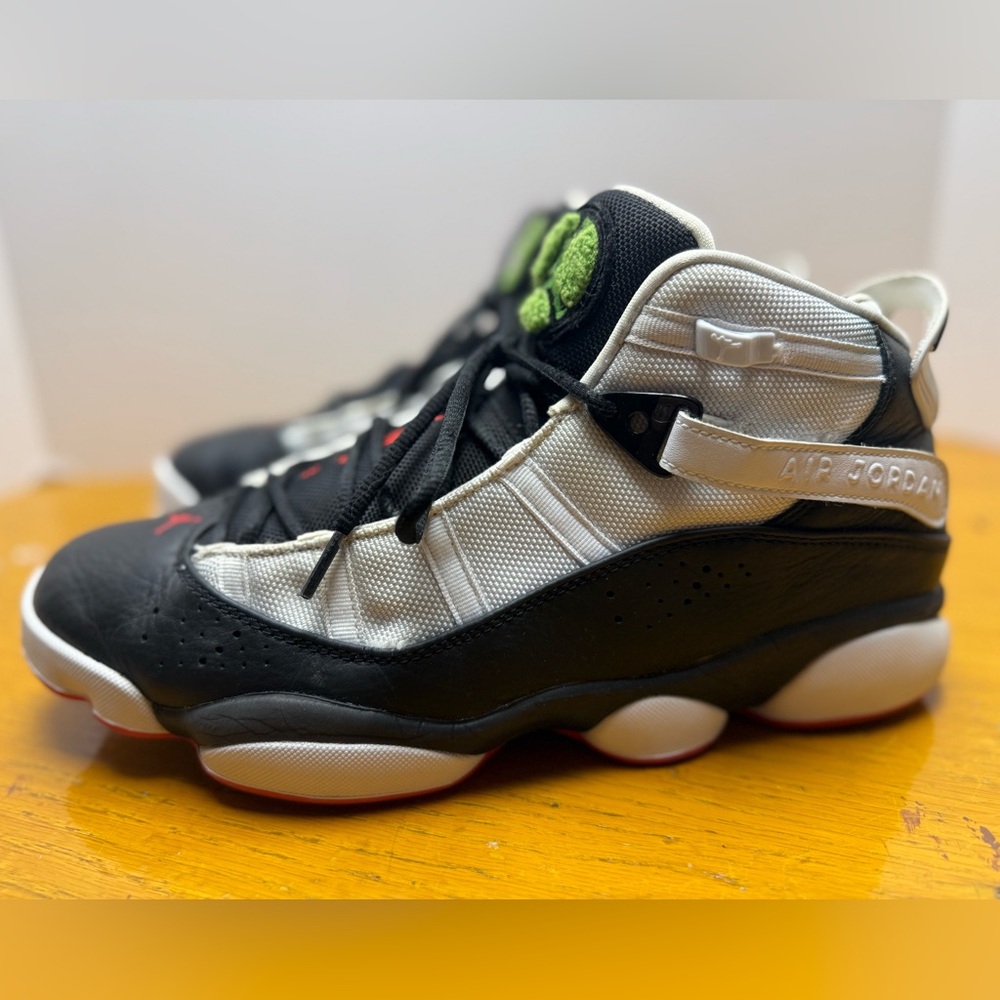 Jordan Black and White Athletic Shoes